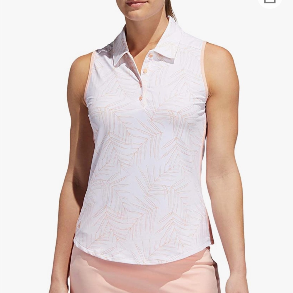 ADIDAS ULTIMATE PRINT SLEEVELESS POLO